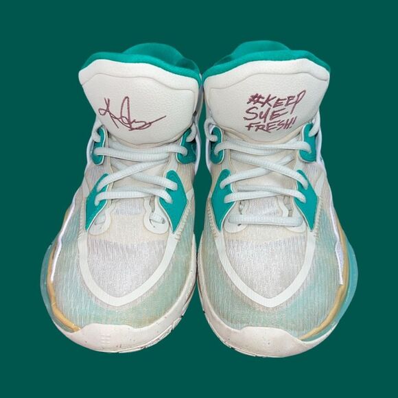 Nike Sue Bird X Kyrie Infinity EP Golden Tribute Turquoise Flight Club Size 5 - Picture 2 of 11